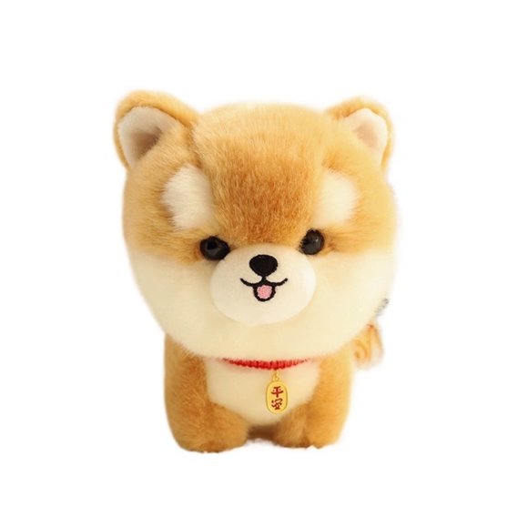 Dog Stuffed Animal Toy Simulation Puppy Model Shiba Inu Corgi Husky Yorkshire Bichon frise Chow Chow Plush Doll Gifts,8 Inch