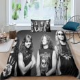thumbnail image 3 of Metallica Duvet Cover Bedding Set, Microfiber Heavy Metal Band Rock 'n' Roll Three Pieces Bedding Set with Duvet Covers, 3 of 5