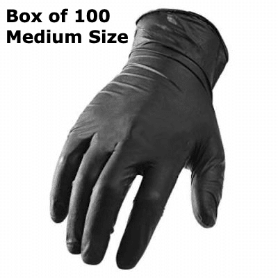 XL, Dark Blue Automotive Disposable Nitrile Gloves Powder-Free Glove for Mechanics Latex-Free Cleaning or Tattoo Applications 100pcs nitrile gloves 