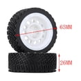 thumbnail image 4 of 4 Pieces RC Car Tires 1/12 Modification Spare Parts Assembly Accessories Car White Black, 4 of 5