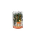 thumbnail image 1 of Led Cylinder Glass Stand Rosegold Pine Tree Small, 1 of 3