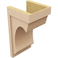 thumbnail image 5 of 11"W x 11"D x 22"H Wide Emerson Rough Cedar Woodgrain TimberThane Corbel, Primed Tan, 5 of 6