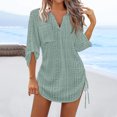 thumbnail image 1 of Styesk Robes pour Femmes Mode Vintage Manches Longues Bandage Mini Robes, 1 of 9