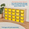 thumbnail image 5 of ECR4Kids Scoop Front Plastic Storage Bins, Multipurpose Organization, Yellow, 20-Piece, 5 of 9