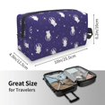 thumbnail image 3 of Uemuo Astronaut Rabbit Pattern Portable Toiletry Bags with Handle, Waterproof travel Make up Bags for Women, Large Capacity Travel Cosmetic Bags, 3 of 9