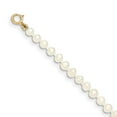 thumbnail image 6 of 14K Yellow Gold Gold 3-4mm White FW Cultured Pearl Necklace 12 Inch, 6 of 6