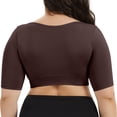 thumbnail image 7 of ANYFIT WEAR Women Plus Size Shapewear Upper Arm Shaper Short Sleeve Body Slimmer Compression Top, 7 of 7