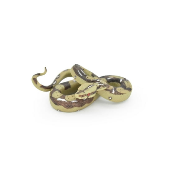 Python Snake Toy, Reptile, Museum Quality Rubber Figure, Model, Educational, Animal, Hand Painted, Figurines 5" CH100 BB87