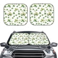 thumbnail image 2 of Fotbe St Patrick's Day3 2-Piece Car Windshield Sun Shade | Sun Blocker for Car Windshield | Foldable Automotive Interior Accessories for Sun Protection-Large, 2 of 7