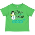 thumbnail image 3 of Inktastic Up to Snow Good with Snowman and Snowflakes Boys or Girls Toddler T-Shirt, 3 of 5