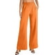thumbnail image 1 of Pantalones casuales rectos para mujer: bolsillos laterales, para todas las estaciones, poliéster, color liso básico, tallas S-XXL, 1 of 5