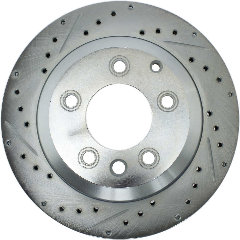 StopTech 227.33078R Select Sport Drilled and Slotted Brake Rotor; Rear Right, improved looks and