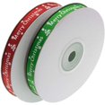 thumbnail image 4 of 2 Rolls 50 Yards 3/8" Wide Christmas Ribbon for Gifts Package Wrapping, Hair Bow Clip Accessory Making, Holiday Christmas Grosgrain Ribbon Set, Winter Season Festival DIY Crafts Decor (Red+Green), 4 of 10