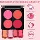 thumbnail image 3 of Paleta de Rubor XCF Mate 4 Colores Maquillaje en Polvo 2 en 1, 3 of 4