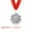 Silver, variant on Uxcell Award Medal for Sports, Academic Events, and Employee Recognition with Customizable Blank Surface and Neck Ribbons Gold
