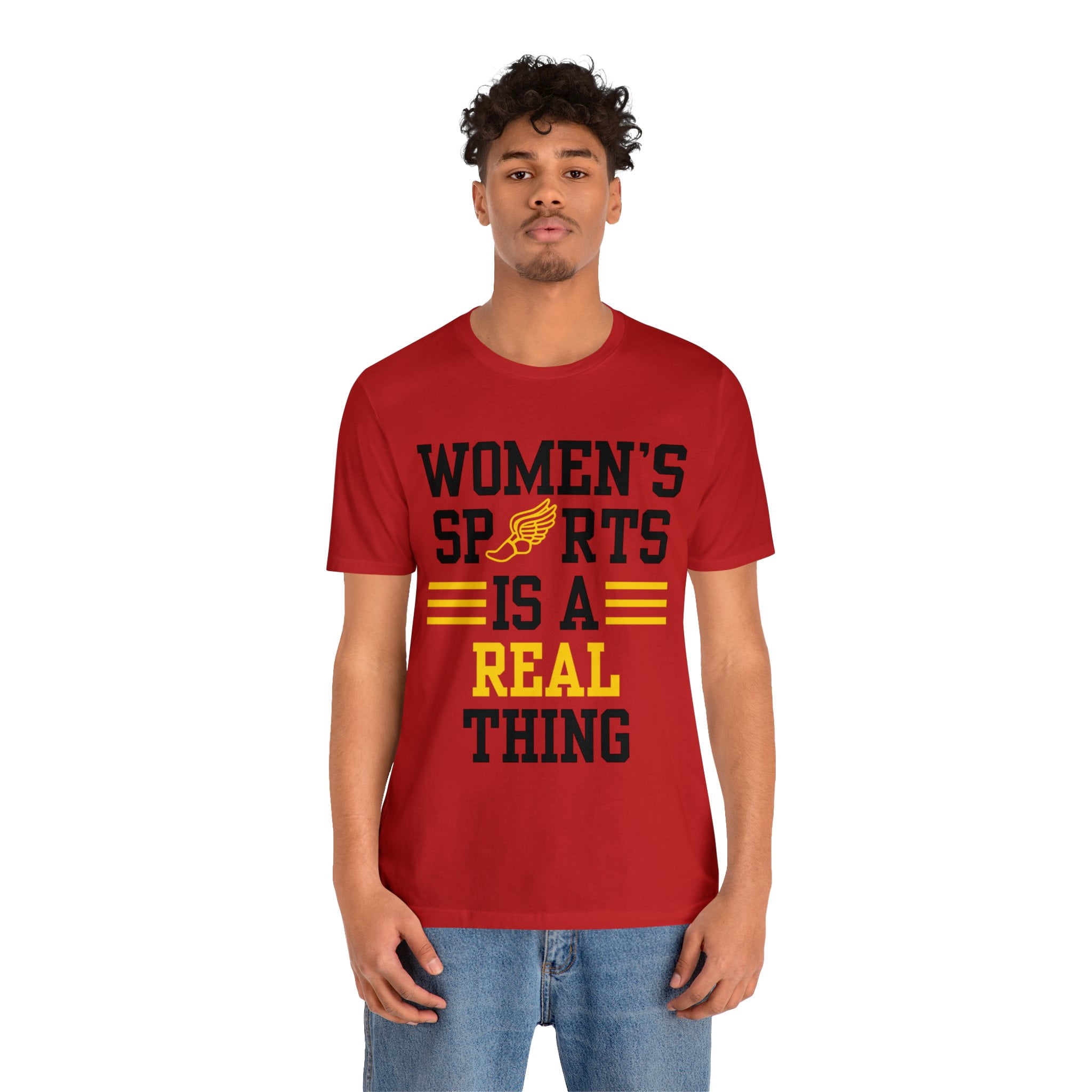 DJH Apparel | Women's Sports Is A Real Thing Track & Field Unisex Tshirt