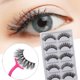 thumbnail image 4 of 5 Pairs Lashes False Eyelashes Thick Natural Lashes Band Tweezers, 4 of 5