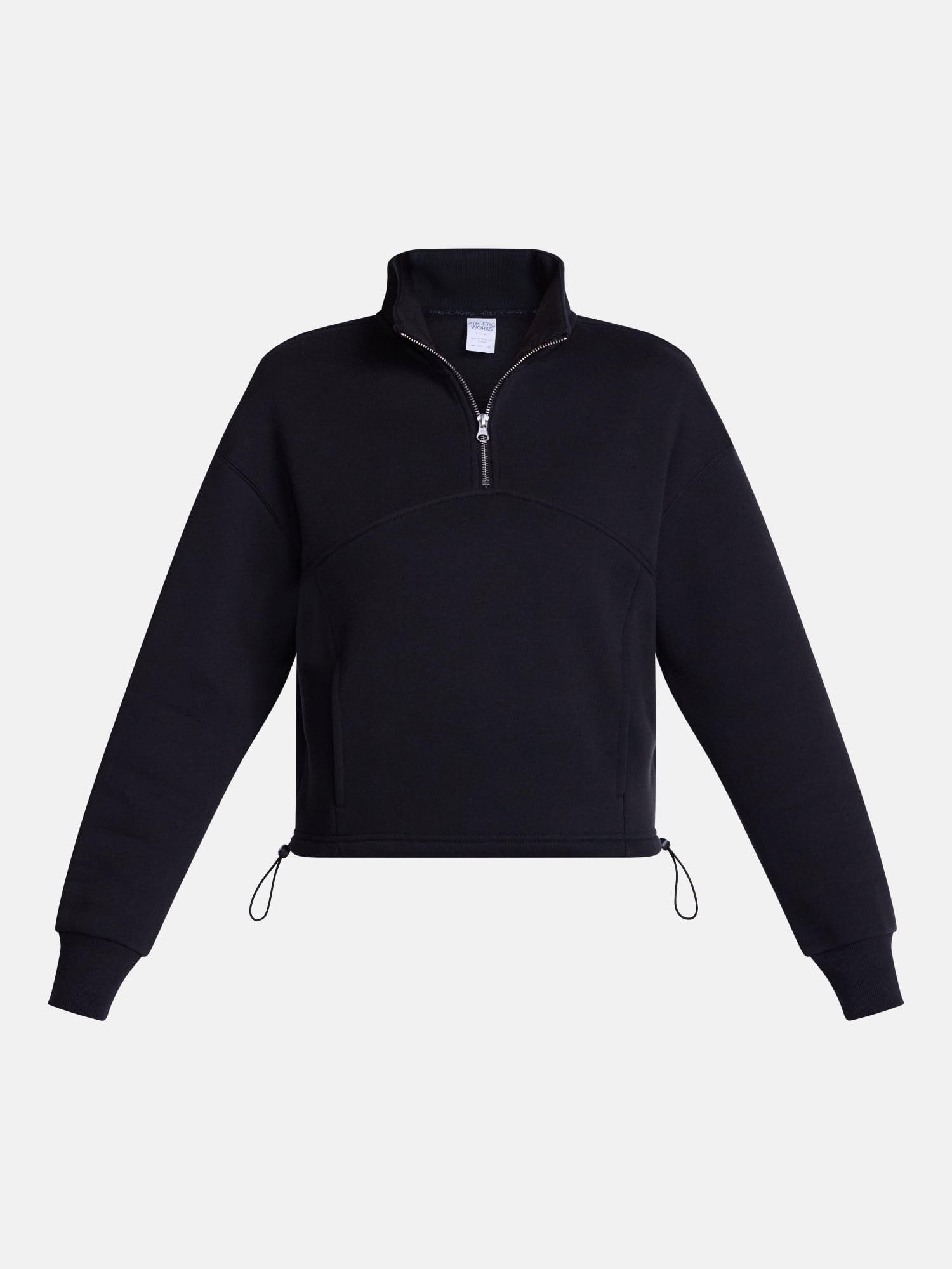 Athletic Works Women's Quarter Zip Fleece Sweatshirt, Sizes XS-XXXL