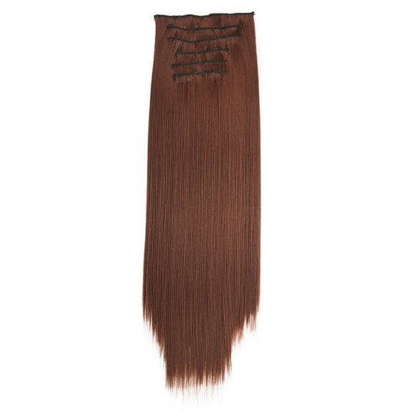 Ashosteey Premium Womens Straight Double Weft Thick Remy Hair Extensions Clip in on Human Hair for Short Hair,Extensions Black Women Invisible Natural Straight Seamless Clip on Hair Extensions