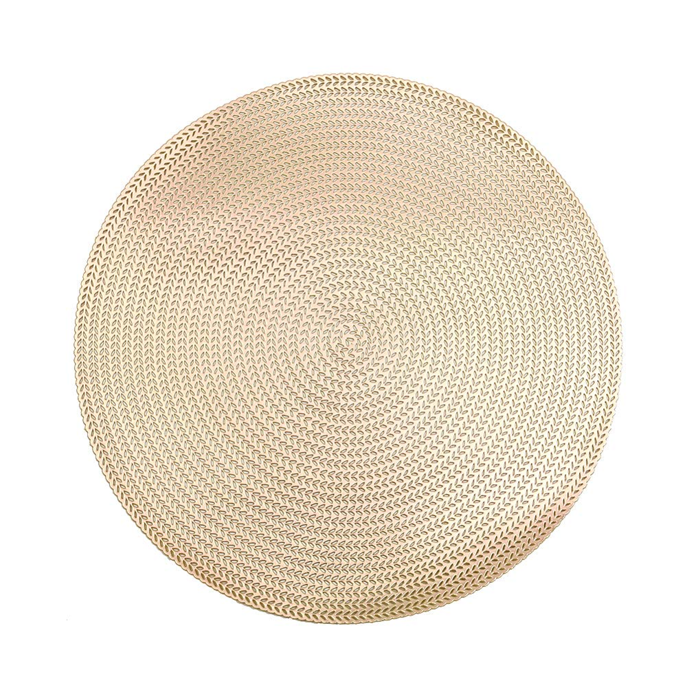 Placemats Round Table Mats Hollow Out Heat Resistant Non Slip Easy to