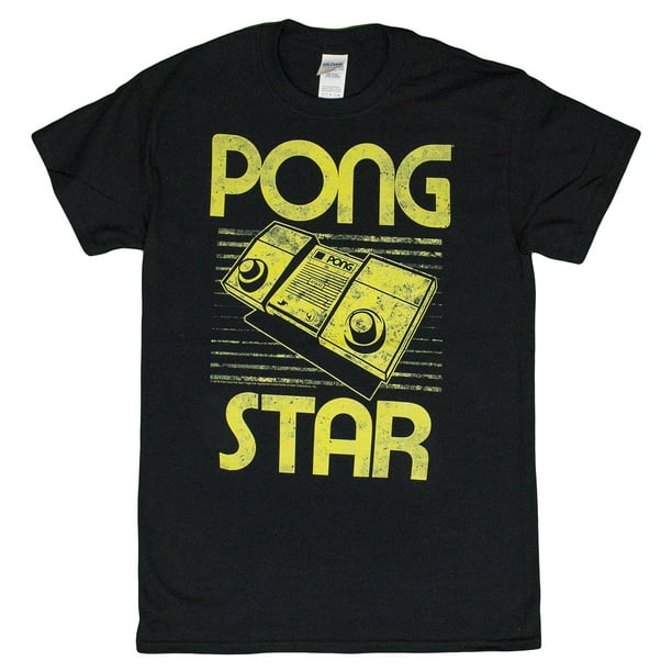 612px x 612px - Men's Atari Pong Star Vintage Style Video Game T-Shirt (XXX-Large) -  Walmart.com