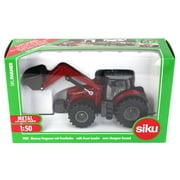 Siku Farmer Massey Ferguson with Front Loader, 1:50 Scale, Red