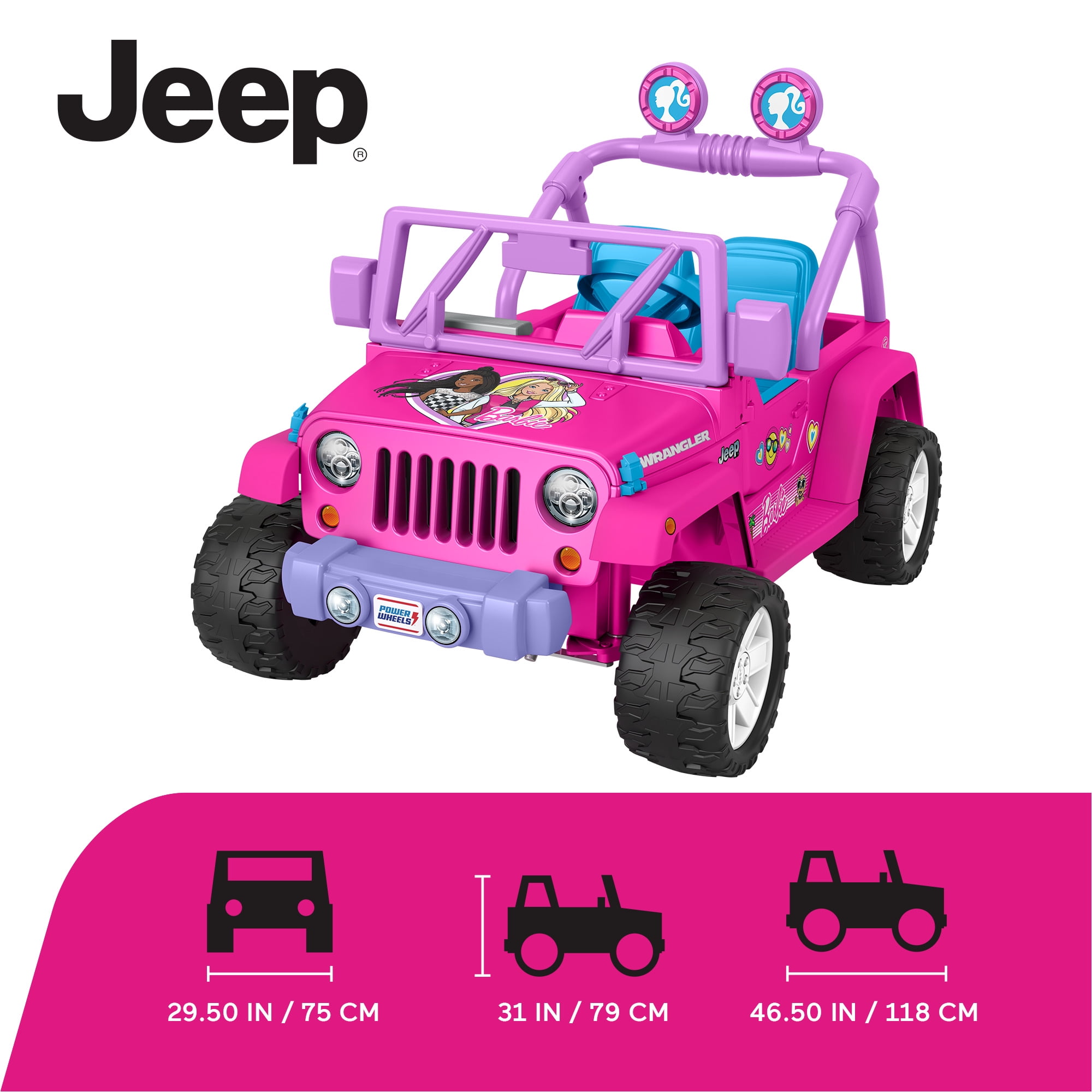 24 volts jeep style wrangler voiture electrique enfant Luxe rose 2 places  WXE