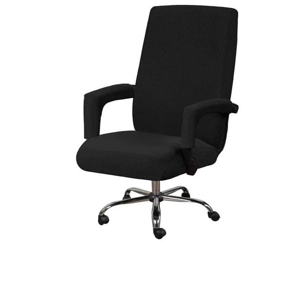 3PC/Set Elastic Office Computer Chair Cover Anti-dirty Boss Rotating Chair Seat Case Removable With Armrest Covers