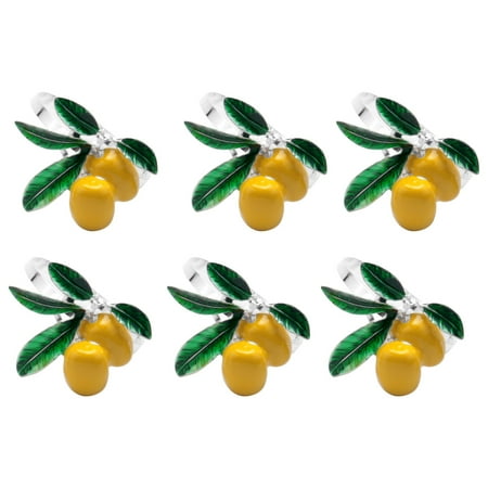 

6 / PCS Lemon Napkin Ring Napkin Ring Table Decoration Silver