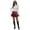Wine*, variant on RUTAYY Women's Skirt Solid Color with Flounce Hem Punk Rock Gothic Metal Buckle Detail Party Comfortable Breathable Fashion Travel Mini Skirt