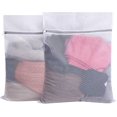 thumbnail image 1 of 2 Pieces Net Washing Bag Durable Honeycomb Mesh Laundry Bag With Zip Closure2l), 1 of 5