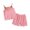 Pink, variant on snilers Girls 2 Piece Outfits Summer Cute Sleeveless Cami Tank Tops and Shorts Vacation Beach Summer Clothing Sets Trendy Activewear Size 1-5 Years