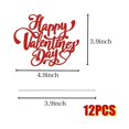 thumbnail image 2 of Adorno para tartas IPAIDUI, feliz día de San Valentín, 10 unidades, purpurina roja, 2 of 5
