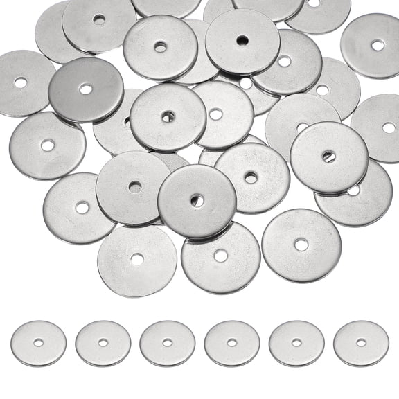 Uxcell M4 x 30mm Metal Screw Washers Set, 36Pcs 304 Stainless Steel Flat Washers