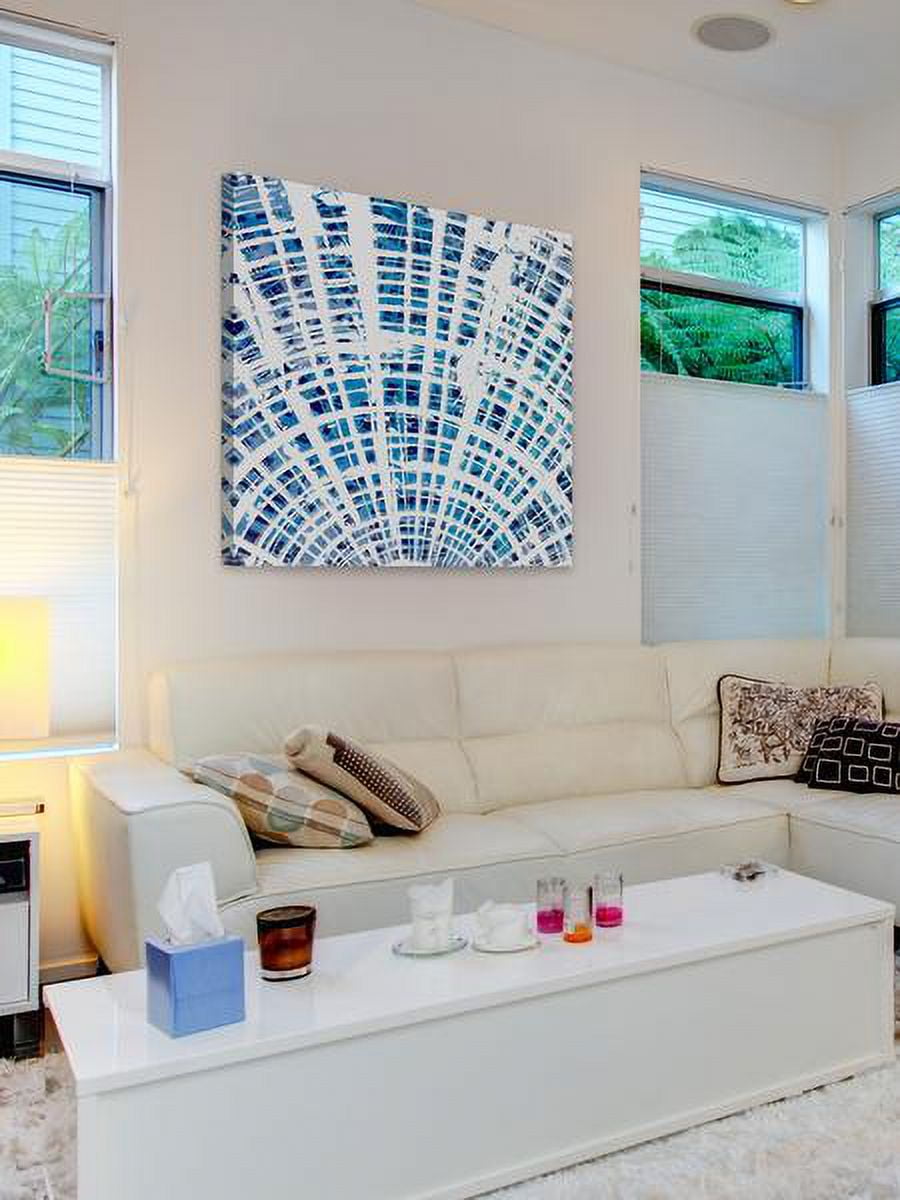 "Blue Outstretching" Painting Print on Wrapped Canvas