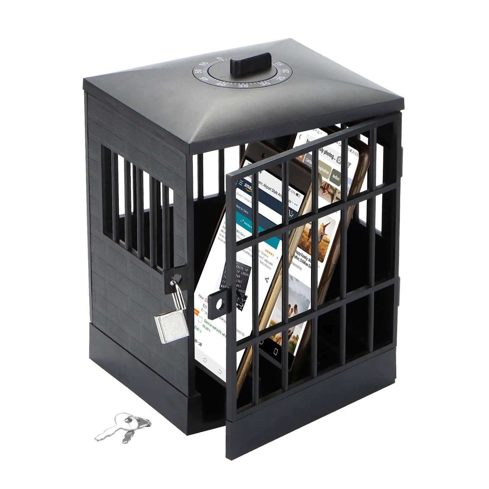 Megawheels Cell Phone Jail with Timer Lock Up Office Smartphone Stand
