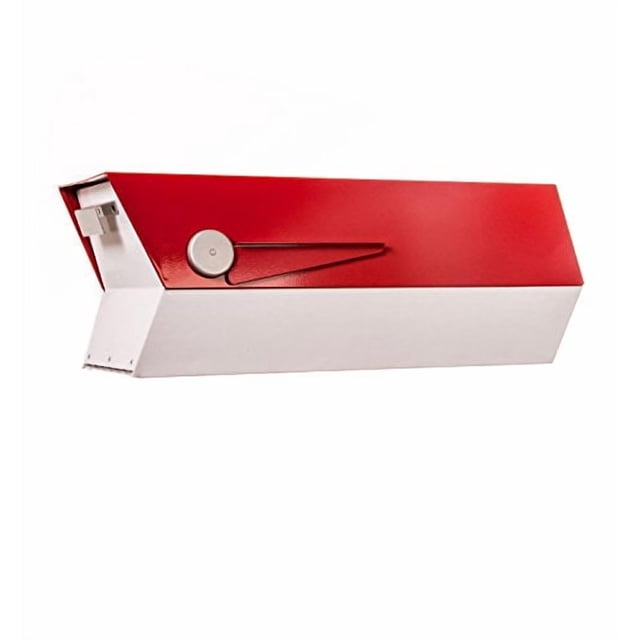 modbox USA Mid-Century Modern Curbside Mailbox | Two Tone (Red/White)