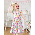 thumbnail image 3 of Arshiner Toddler Dress Girls Summer Ruffle Sleeve Backless Dresses Casual Sundress with Pockets, 3 of 6