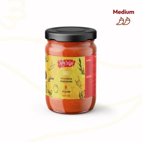 Jiffy Jollof sauce | Authentic Nigerian Sauce for One-Pot Meals | Pasta sauce | Roasted Red Bell Peppers Stew | All Purpose African Stew 16oz Jar