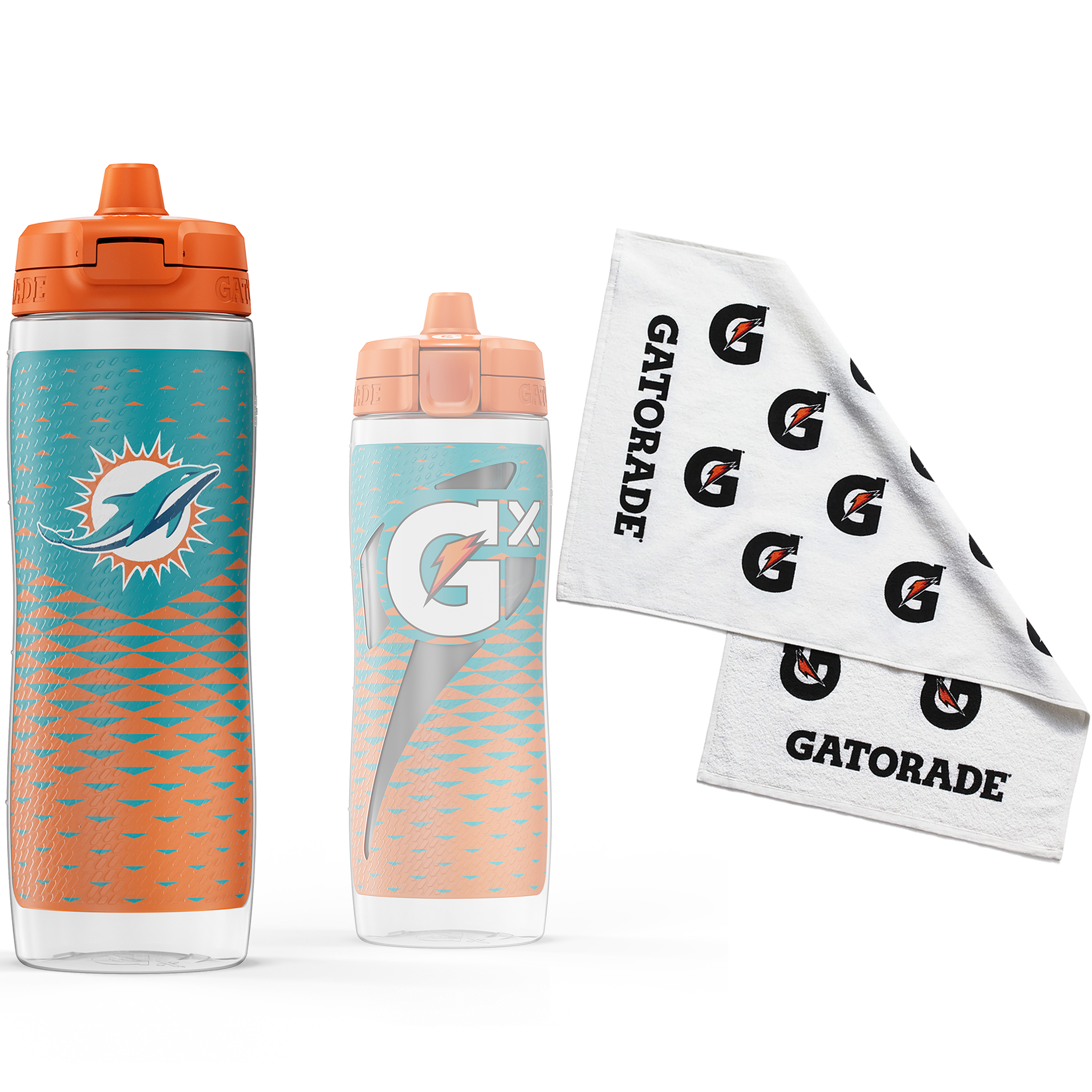 Gatorade Gx Minnesota Vikings NFL 30 fl oz Water Bottle & Sports Towel Bundle