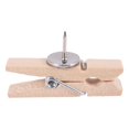 thumbnail image 2 of Push Pins With Wooden Clips 50Pcs Thumbtacks Pushpins Creative Paper Clips Clothespins Natural Color for Cork Board and Photo Wall Offices Home Schools Use, 2 of 7