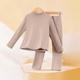 thumbnail image 2 of Baby Girls And Toddler Long Sleeve Top And Pants Snug Fit Cotton 2 Piece Pajama Set,6-12 Months 12-24 Months 2t 3t 4t 5t 6t 7t 8t 9t Children Khaki 3-4 Years, 2 of 6