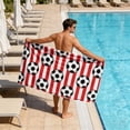 thumbnail image 6 of LACKUST Soccer Beach Towel Microfiber Quick Dry Large 55x28 Inches Sports Towel for Beach Pool Gym Travel Sand Resistant Lightweight, 6 of 6