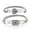 White, variant on YIEMEEN 2 Pcs Lover Heart Lock for Key Bracelet Novelty Couple Bracelets Jewelry Decor G