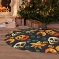 thumbnail image 6 of Lsque Halloween Skull Print Christmas Tree Skirt, Tree Skirt with Ties or Velcro, Perfect for Holiday Decorations, Halloween, and New Year-30", 6 of 7
