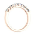 thumbnail image 2 of 1/2 Carat Round Diamond Wedding Band Ring in 14K Rose Gold (Ring Size 9.5) (SI1-SI2 Clarity), 2 of 4