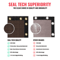 thumbnail image 3 of SEALTECH Ultra Heavy Duty 200 GSM Privacy Fence Screen – Non-Recycled Polyethylene Mesh Shade Net with Bindings & Rustproof Grommets - 90% + Blockage Includes Cable Zip Ties. (Brown 5'X100'), 3 of 7