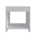 thumbnail image 5 of Dtwnek Modern End Table Beside Table with 1 Open Shelf, Wood Nightstand for Living Room, Bedroom, White, 5 of 7