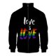 thumbnail image 3 of Nueva chaqueta con cremallera y estampado 3D de arcoíris LGBT para hombre y mujer, sudadera para el día del orgullo gay, tops de primavera y otoño, ropa de calle transpirable, 3 of 5