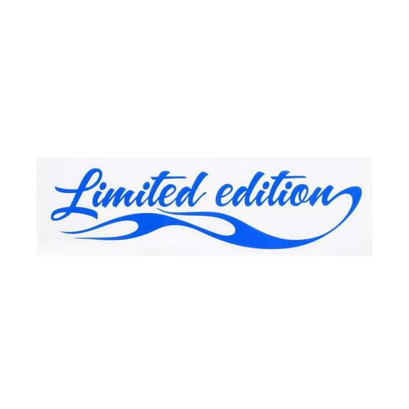 Unique Bargains Reflective Bumper Decal Blue Rectangle Limited Edition Pattern Reflective Car Sticker Personalized Decoration Vehicle Body or Door or Window